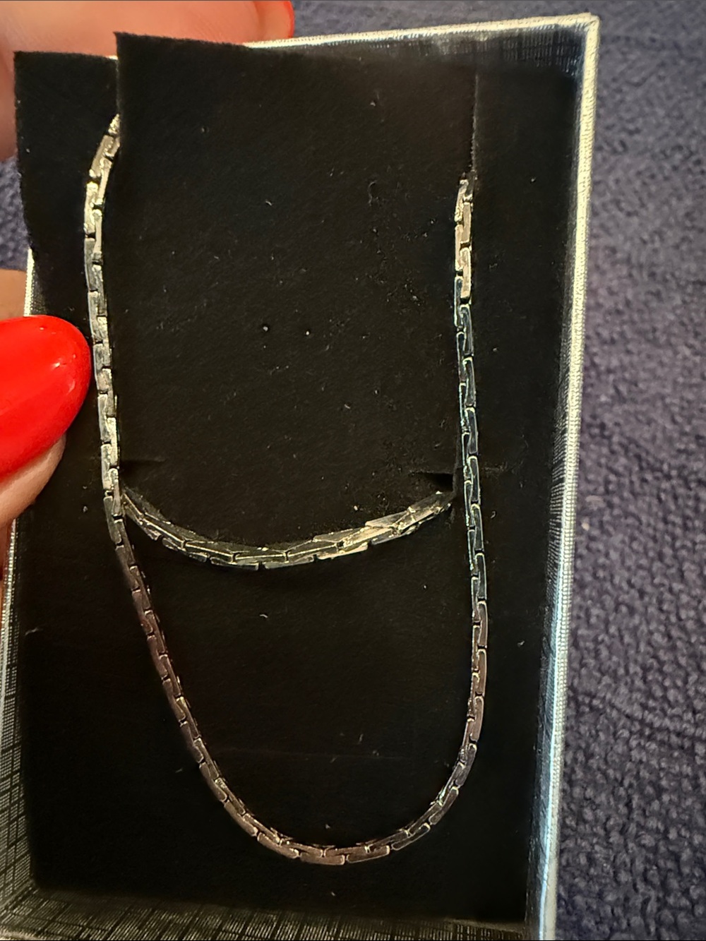 Sterling Silver Link Necklace Set